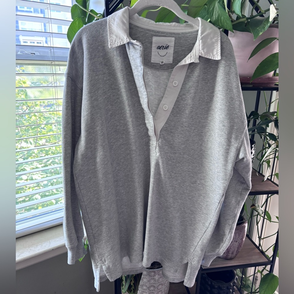 Aerie Prep Rally Rugby Sweatshirt
